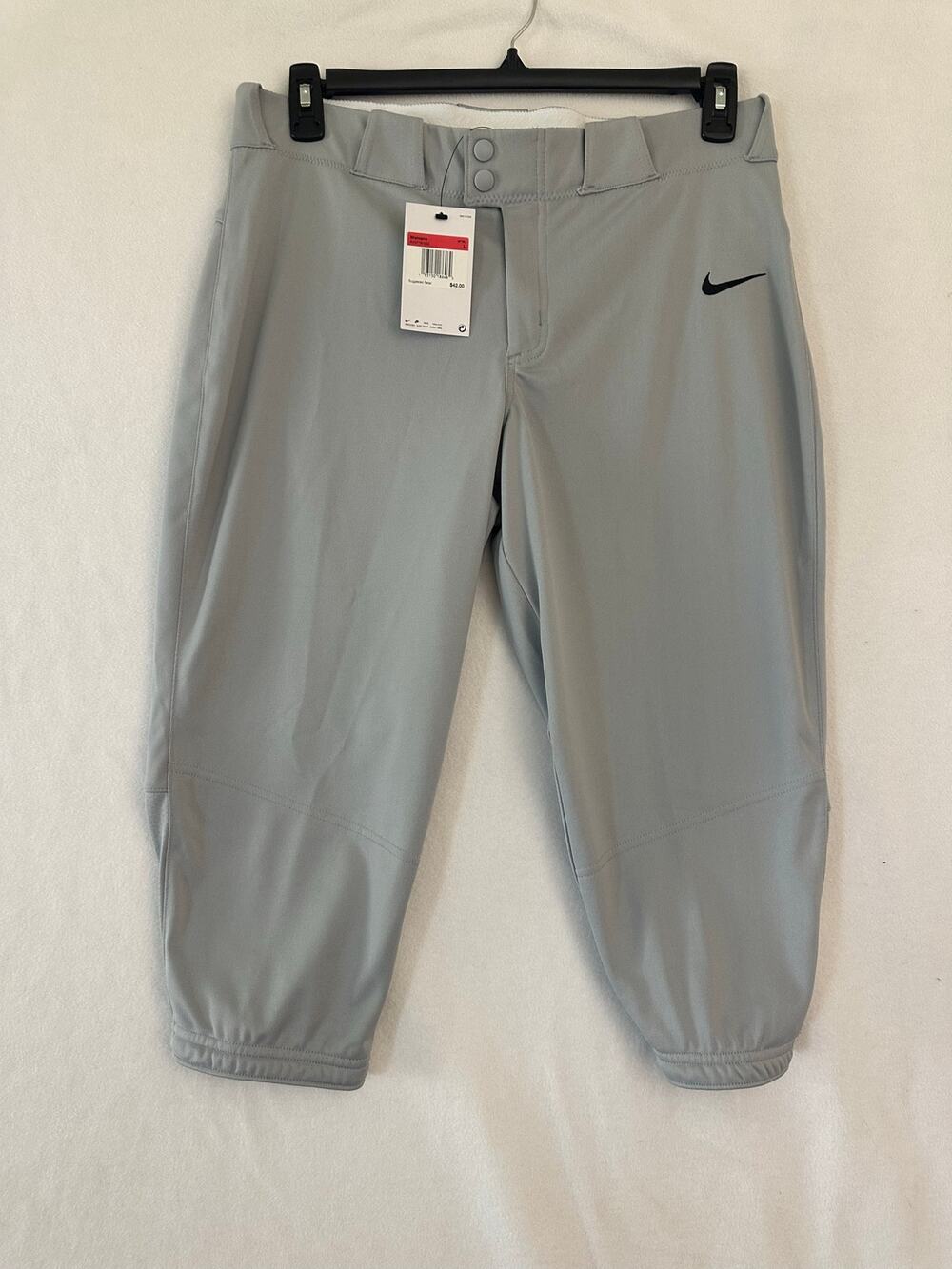 NWT Nike Women's Gray Softball Pants L Uniform Baseball